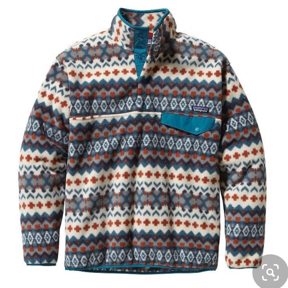 Patagonia Mens Synchilla Aztec T-Snap Fleece